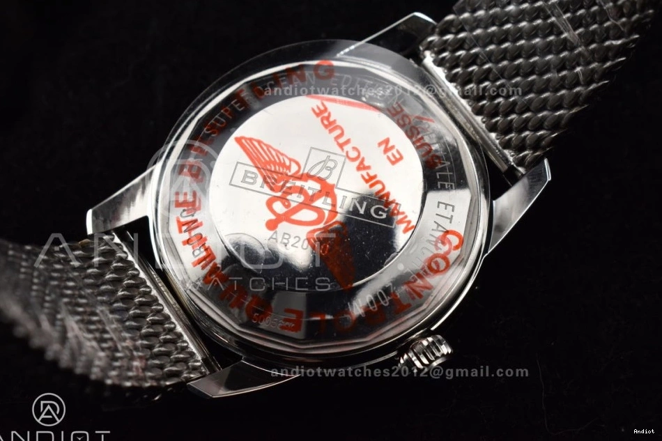 Bracelet Mesh BLSF Bezel SS White Dial II Heritage Ceramic A on 1186 SuperOcean SS Blue WellDesigned 42mm 0731